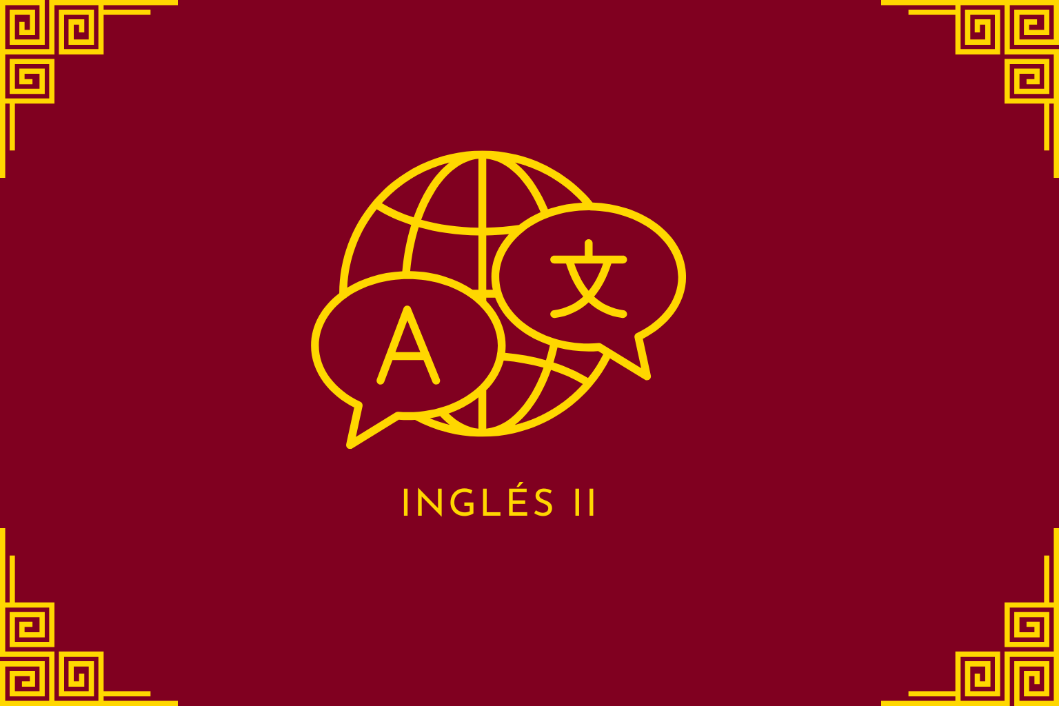 Inglés II — AGM-III-A — Otoño 2026